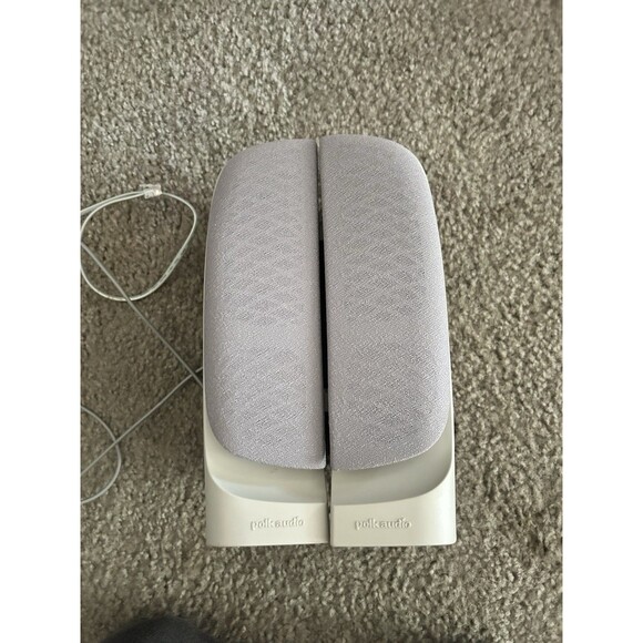 POLK AUDIO COMPUTER SPEAKER USED VINTAGE WITH CORDS NO BOX - Picture 1 of 4